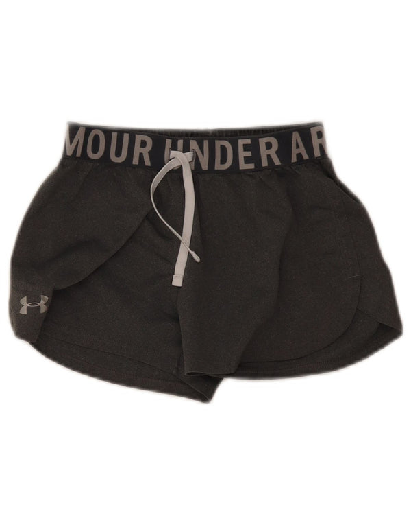 Dziewczęce spodenki sportowe Under Armour Heat Gear Graphic 9-10 lat, średnioszare