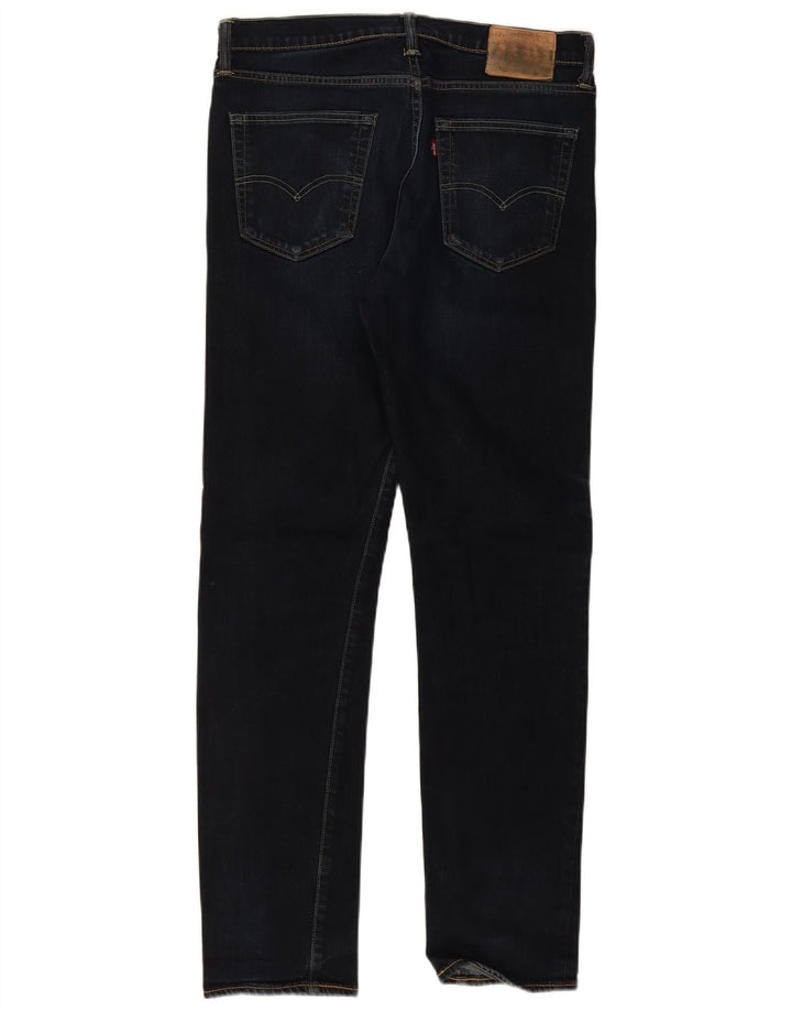 Męskie jeansy Levi's 522 Slim W34 L34 Granatowa bawełna
