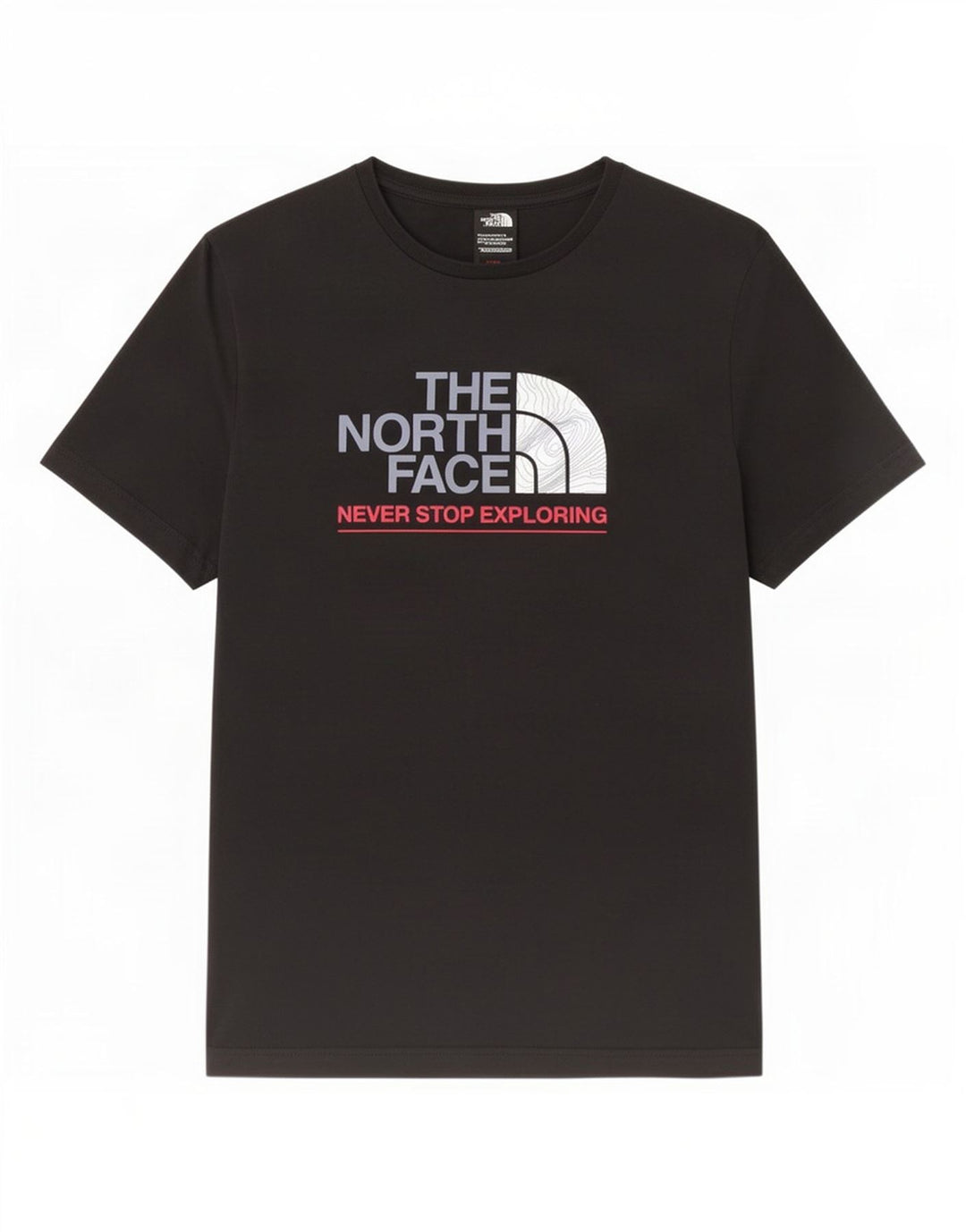 Męski T-shirt z grafiką The North Face, bawełniany, średni czarny
