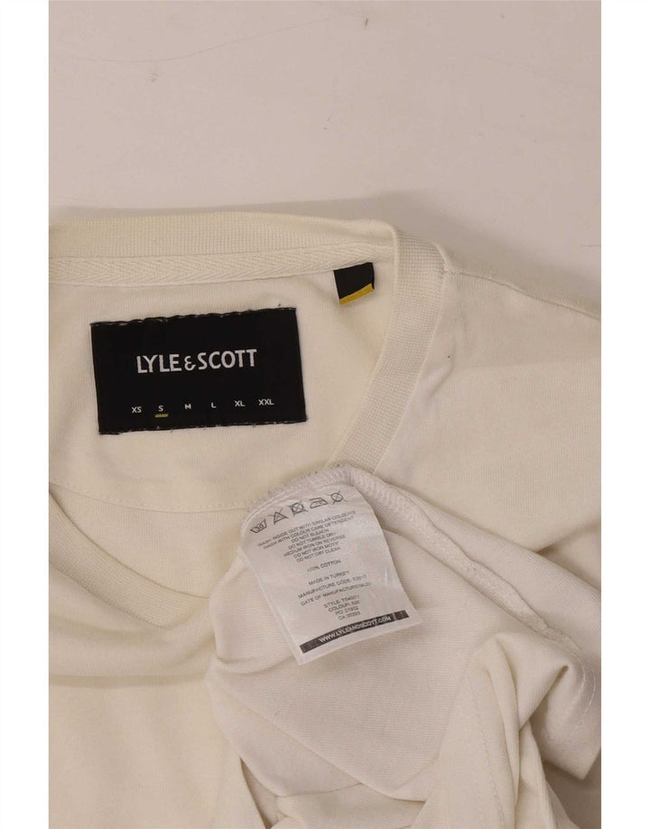 T-shirt męski Lyle & Scott, mały, biały, bawełniany