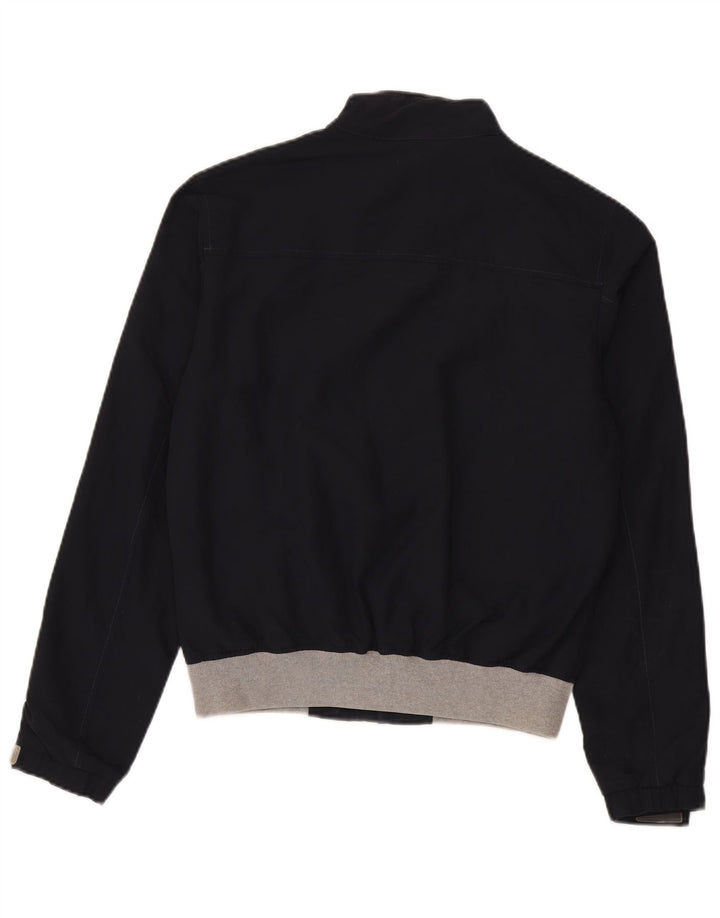 Męska kurtka bomber Woolrich UK 38 Średni granatowy nylon z blokami kolorów