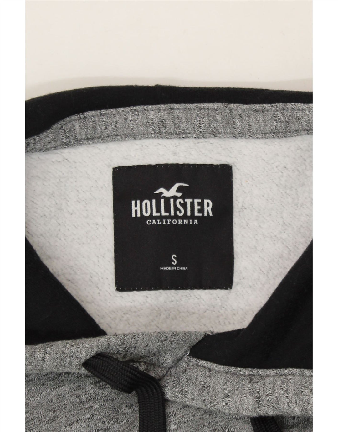 HOLLISTER Mens Hoodie Jumper Small Grey Cotton Vintage Hollister and Second-Hand Hollister from Messina Hembry 