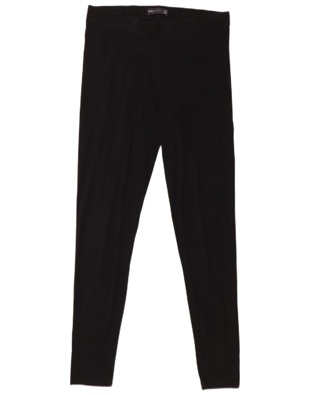 Legginsy damskie Marks & Spencer UK 12, średnie, czarne, bawełniane