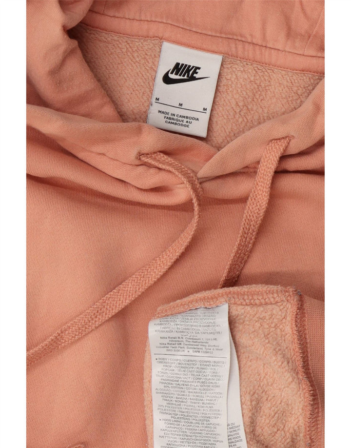 Damski sweter oversize z kapturem Nike UK 14, średni różowy, bawełniany