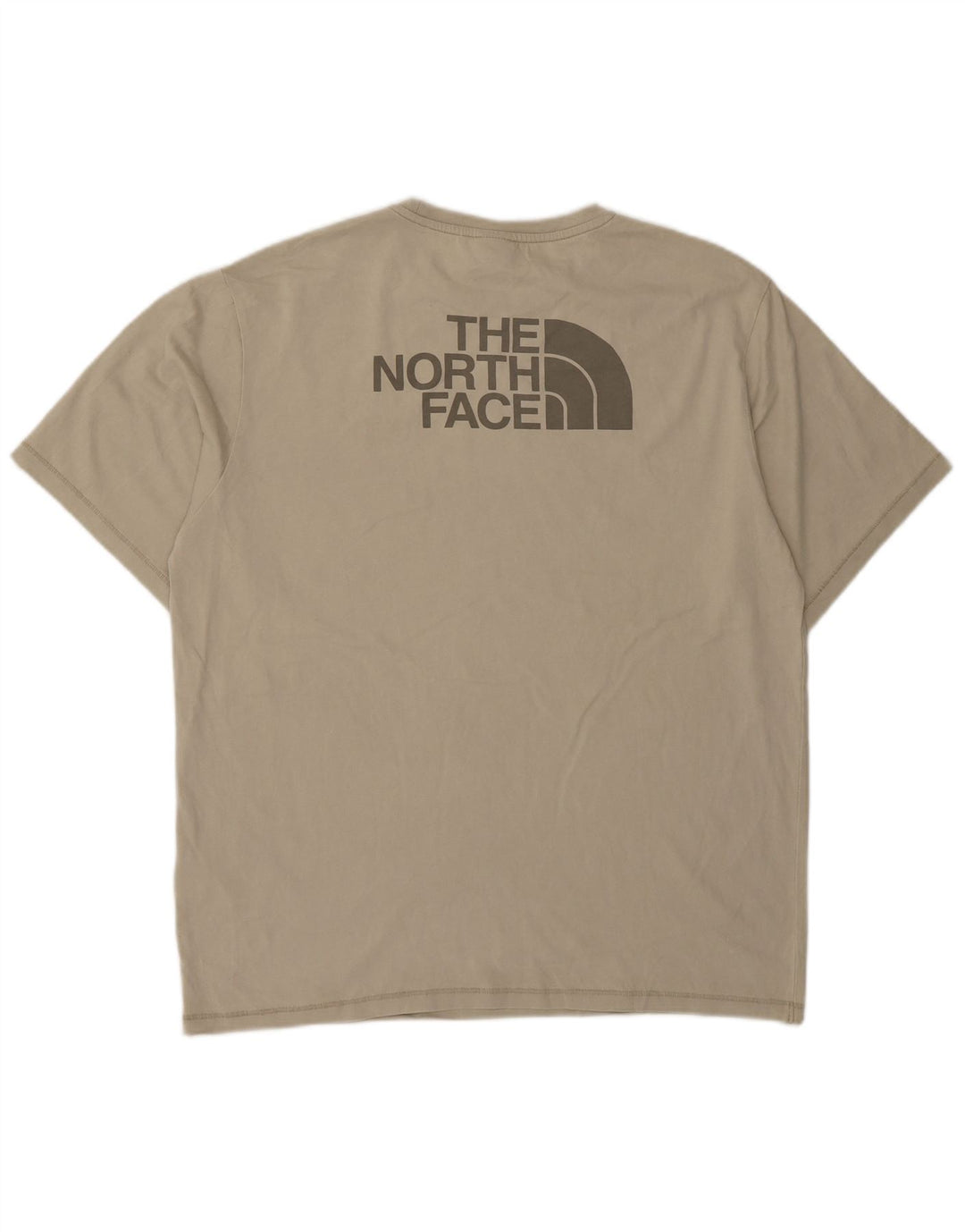 Męski T-shirt z grafiką The North Face, średnio beżowy, bawełniany