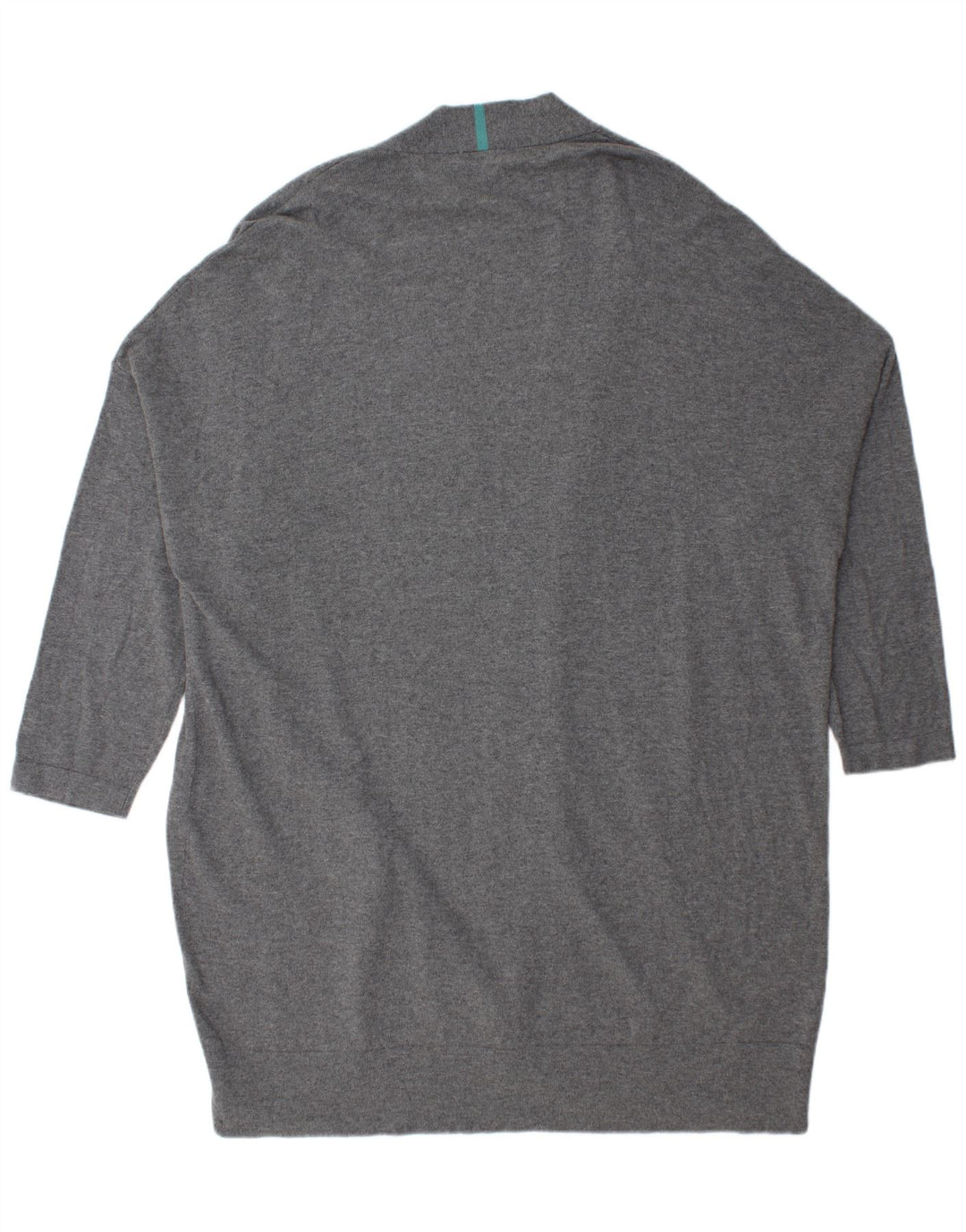 Damski sweter oversize White Stuff z długim rękawem UK 22 2XL Szara wełna