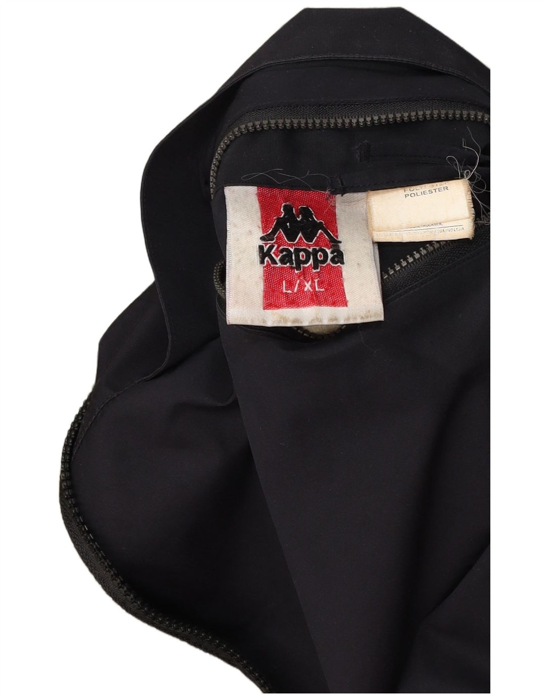 KAPPA Mens Loose Fit Windbreaker Jacket UK 40 Large Navy Blue Polyester