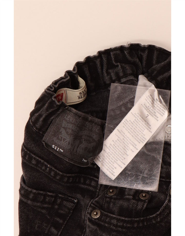 Dżinsy chłopięce LEVI'S 511 Slim 6-7 lat W20 L22 Czarna bawełna