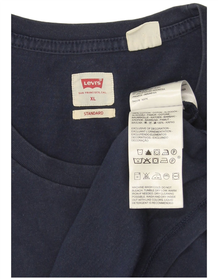 Koszulka męska Levi's Top XL, granatowa, bawełniana