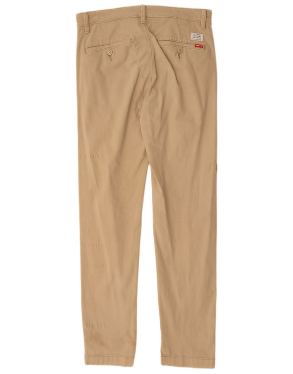 Męskie standardowe zwężane spodnie Chino Levi's W30 L32 Beżowa bawełna