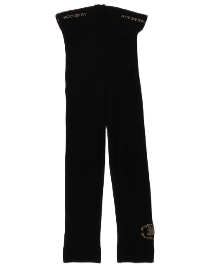 Legginsy dziewczęce Burberry z grafiką, 7-8 lat, czarne
