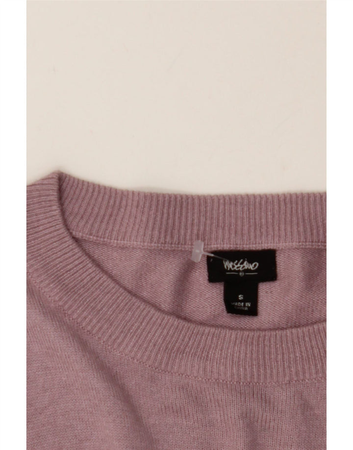 MOSSIMO Womens Boat Neck Jumper Sweater UK 8 Small Purple Rayon Vintage Mossimo and Second-Hand Mossimo from Messina Hembry 