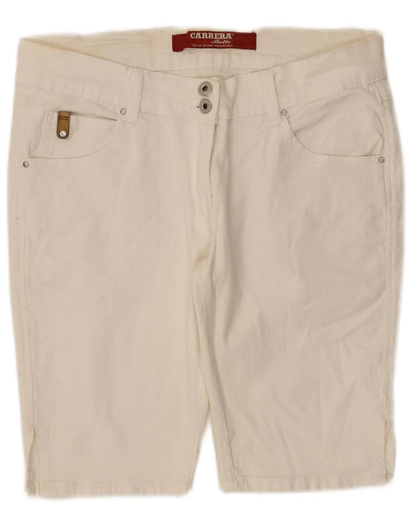 Damskie spodenki jeansowe Carrera IT 46 Large W31 White Cotton