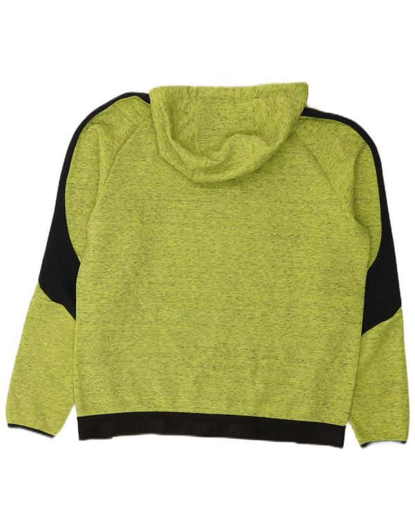 Męska bluza z kapturem Puma XL, bawełniana w kolorze zielonym