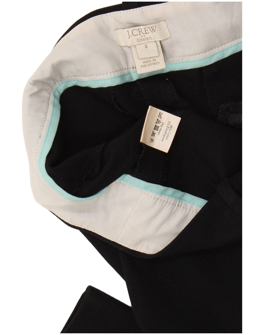 J. CREW Damskie, krótkie spodnie ze stretchem US 8 Medium W30 L26 Czarne