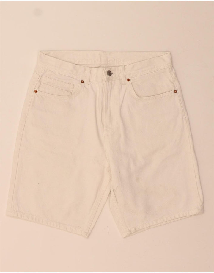 ZARA Mens Denim Shorts EU 40 Medium W32  White Vintage Zara and Second-Hand Zara from Messina Hembry 