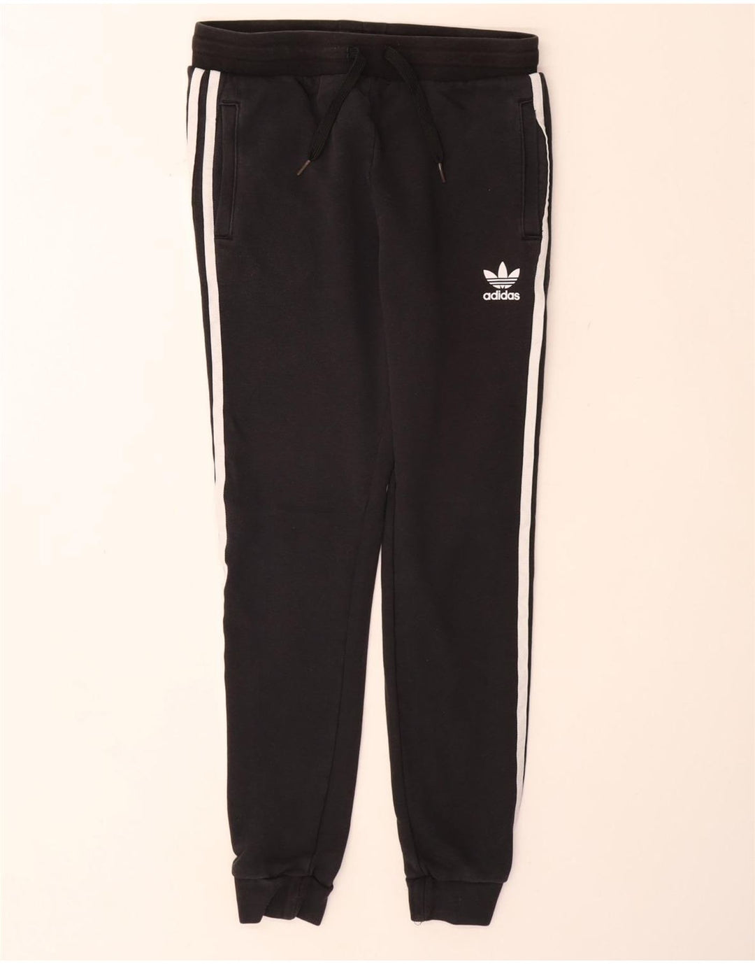 Dziewczęce spodnie dresowe ADIDAS Joggers 12-13 lat, czarna bawełna