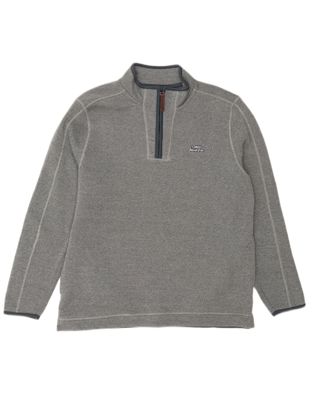 Męska bluza z zamkiem błyskawicznym Weird Fish, duży, niebieski, nakrapiany poliester