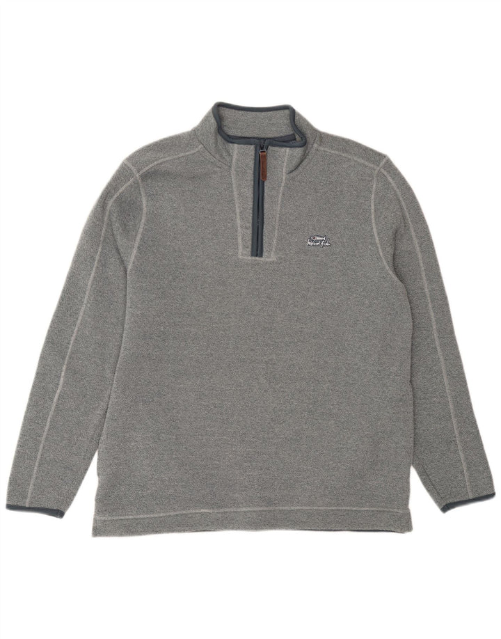 Męska bluza z zamkiem błyskawicznym Weird Fish, duży, niebieski, nakrapiany poliester