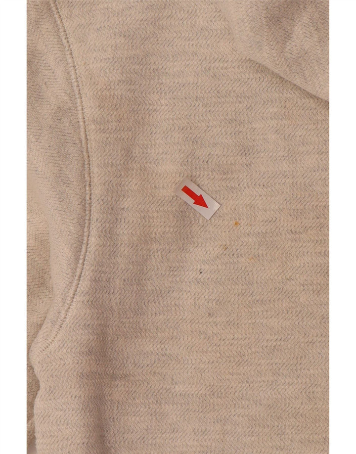 Damski sweter BILLABONG z kapturem i zamkiem UK 8, mały, szary, z blokami kolorów