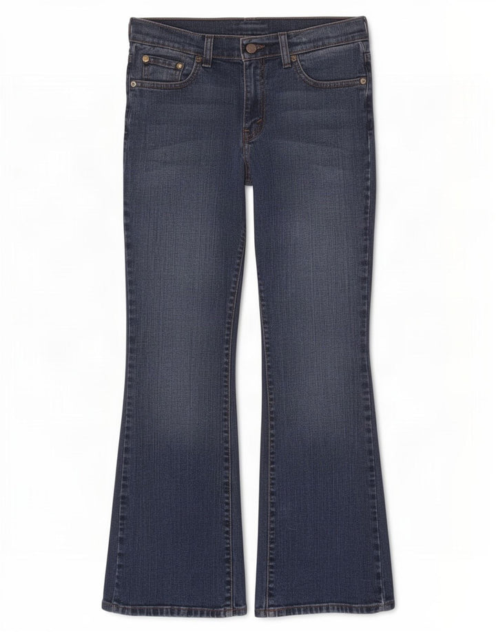 Damskie jeansy Levi's 515 Bootcut US 8 Medium W30 L31 Niebieska bawełna
