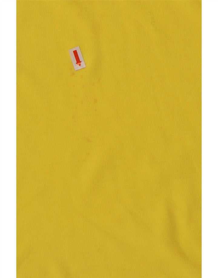 Męski T-shirt z grafiką Burton, mały, żółty, bawełniany
