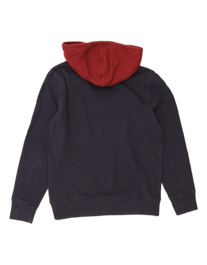 LEVI'S Mens Graphic Hoodie Jumper Small Navy Blue Cotton