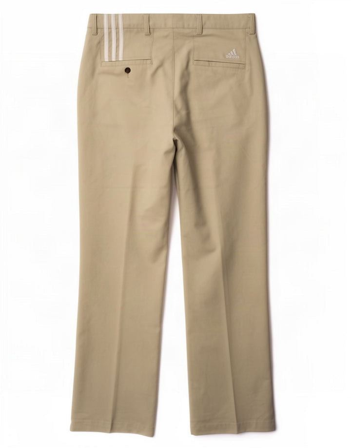 Adidas Męskie Climacool Straight Chino Spodnie W36 L32 Beżowy Poliester