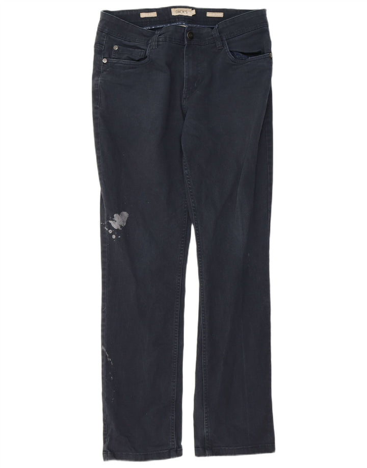 DACK'S Mens Regular Fit Casual Trousers IT 46 Small W32 L30 Navy Blue