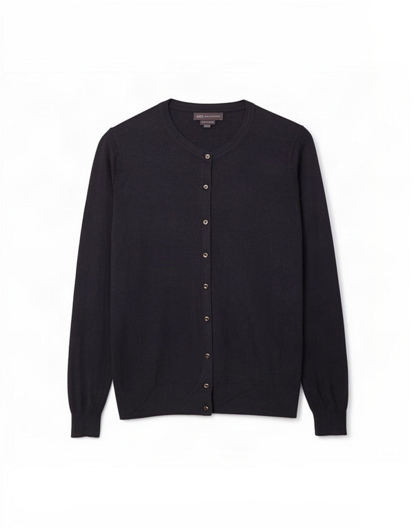Marks & Spencer Womens Cardigan Sweater UK 18 XL Navy Blue Viscose