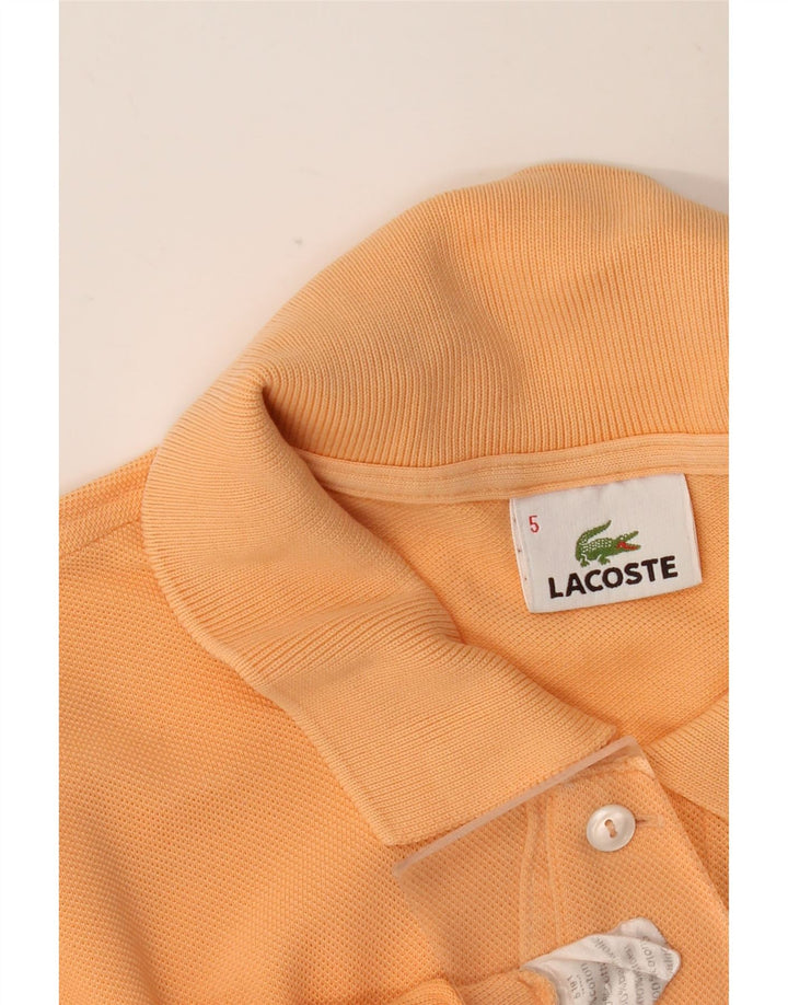 Męska koszulka polo LACOSTE, rozmiar 5, duża, pomarańczowa, bawełniana