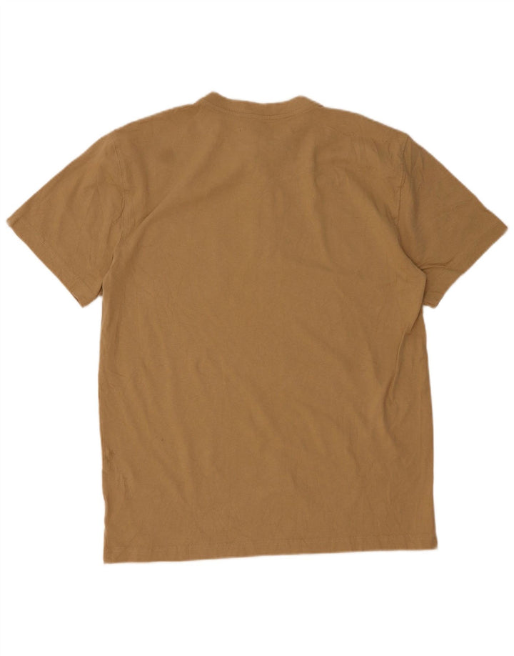 T-shirt męski Dickies, duży, beżowy, bawełniany