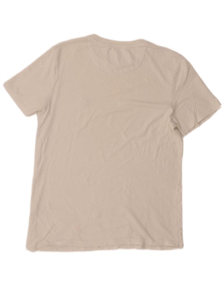 Lyle & Scott Męski T-shirt z krótkim rękawem, duży, biały, bawełniany