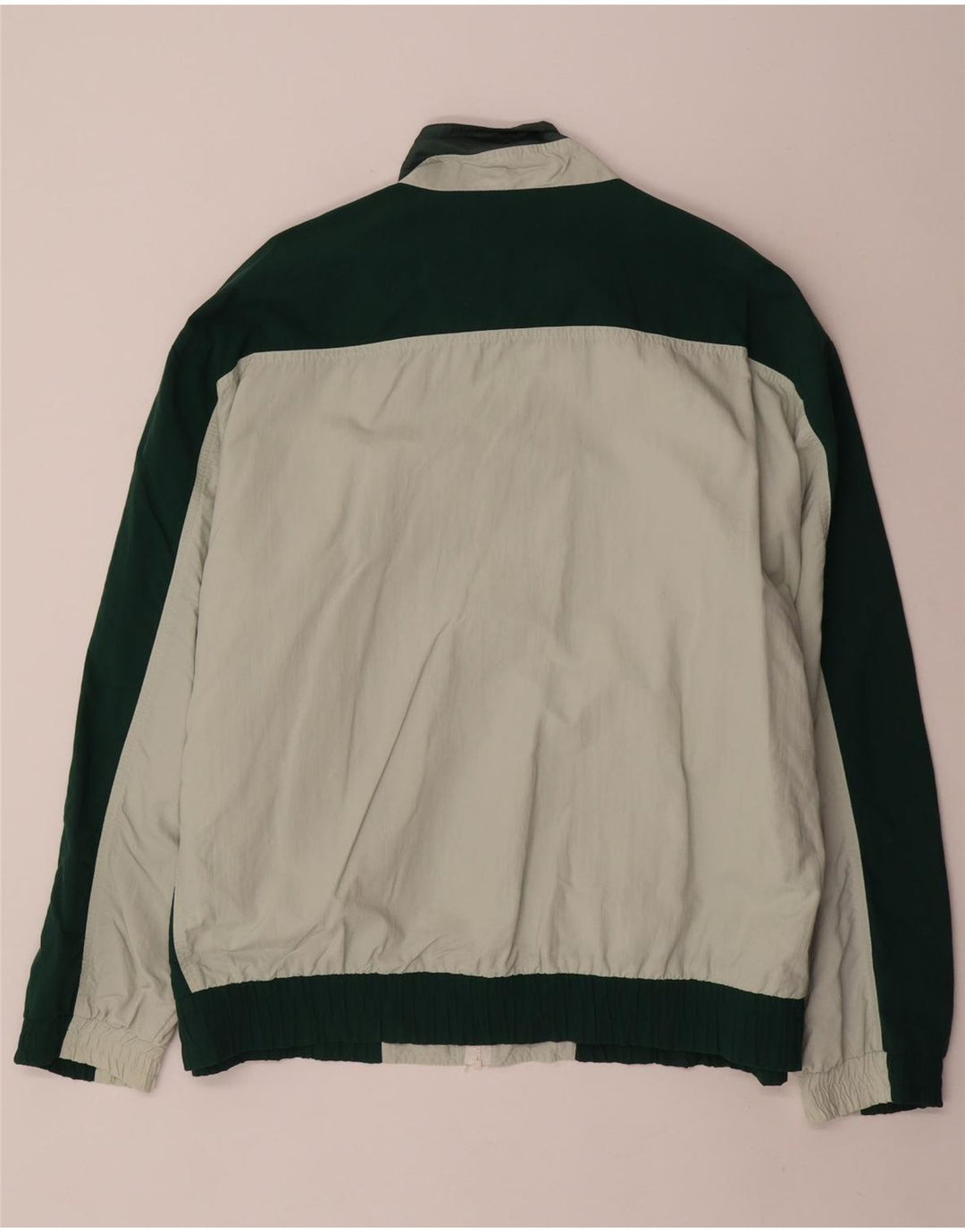 Madison Męska kurtka dresowa XL, zielona, z blokami kolorów, poliamidowa, sportowa