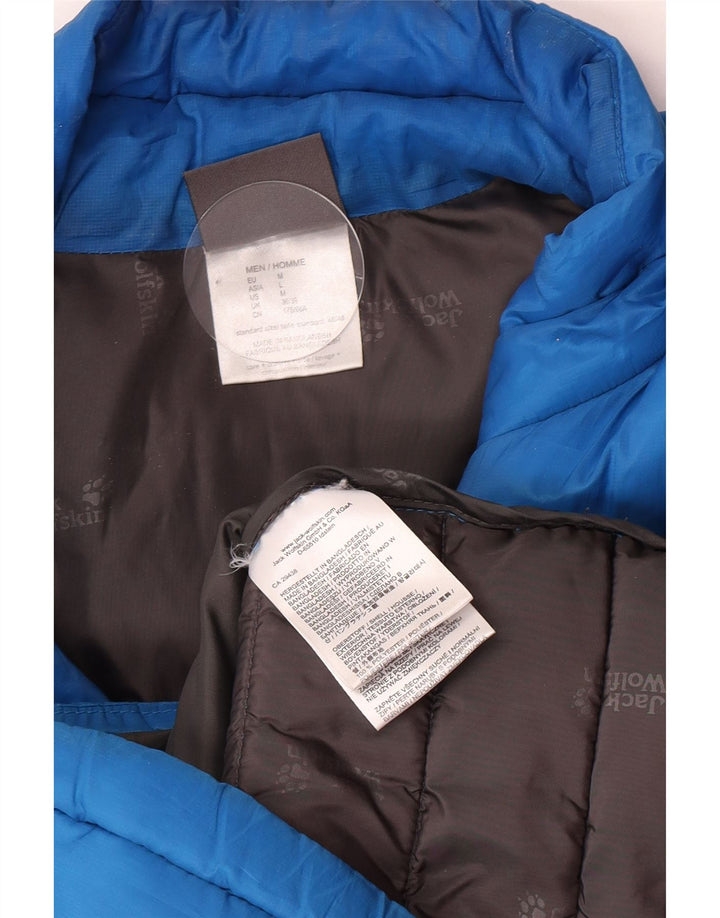 Męska ocieplana kurtka Jack Wolfskin UK 36/38, mała niebieska, poliester