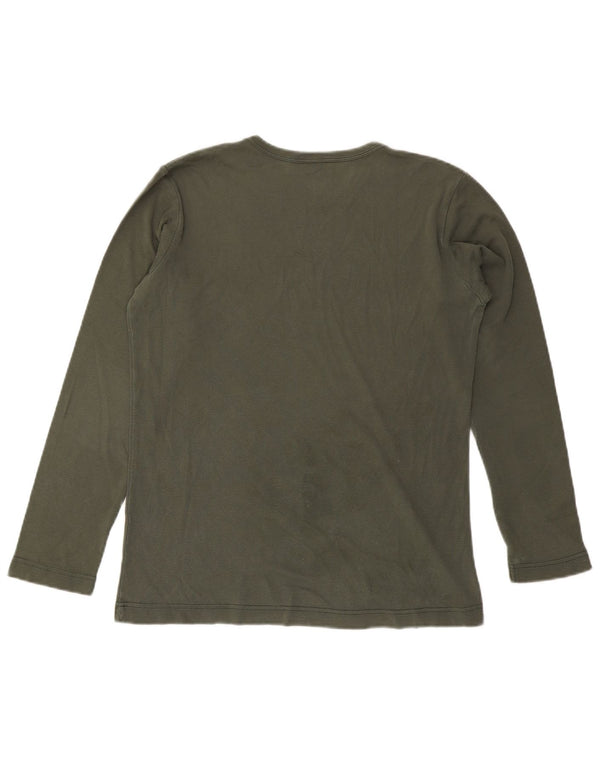 Replay Mens Graphic Top Long Sleeve Large Khaki