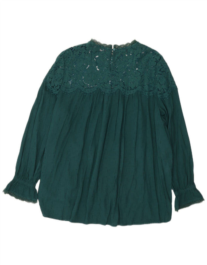 Bluzka damska Marks & Spencer UK 22 3XL Zielona wiskoza