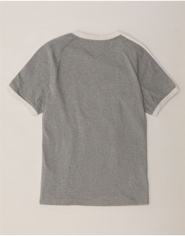 Adidas Męski T-shirt Top Średni Szary Nakrapiany Bawełna