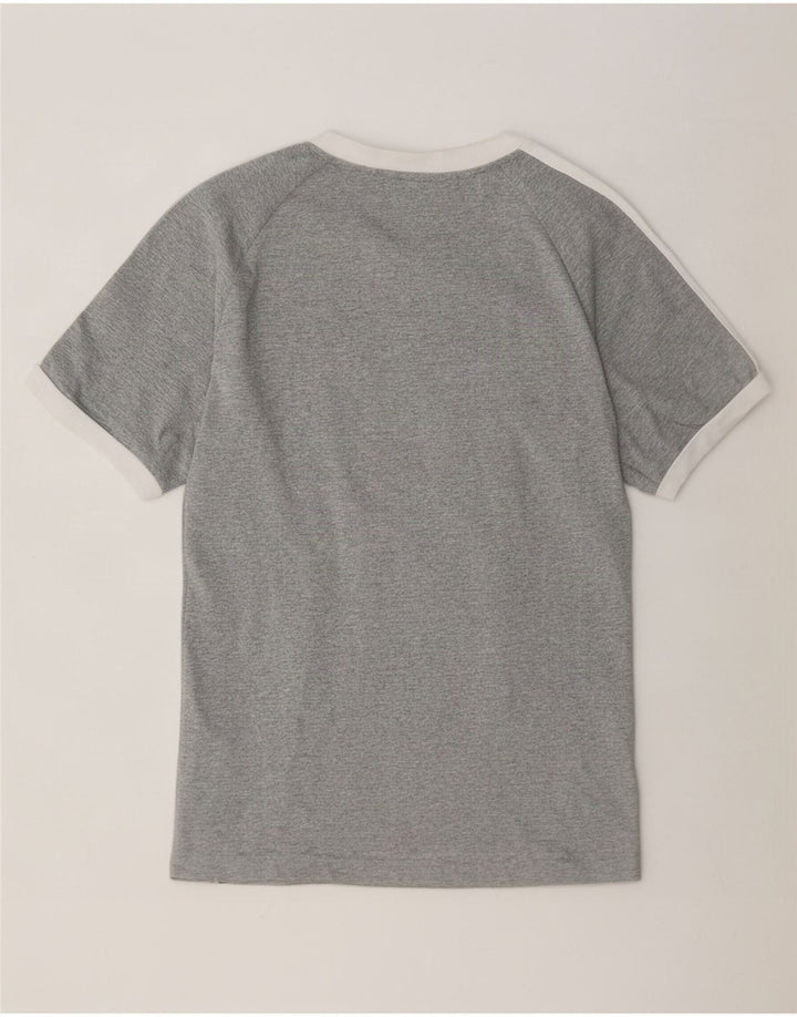 Adidas Męski T-shirt Top Średni Szary Nakrapiany Bawełna