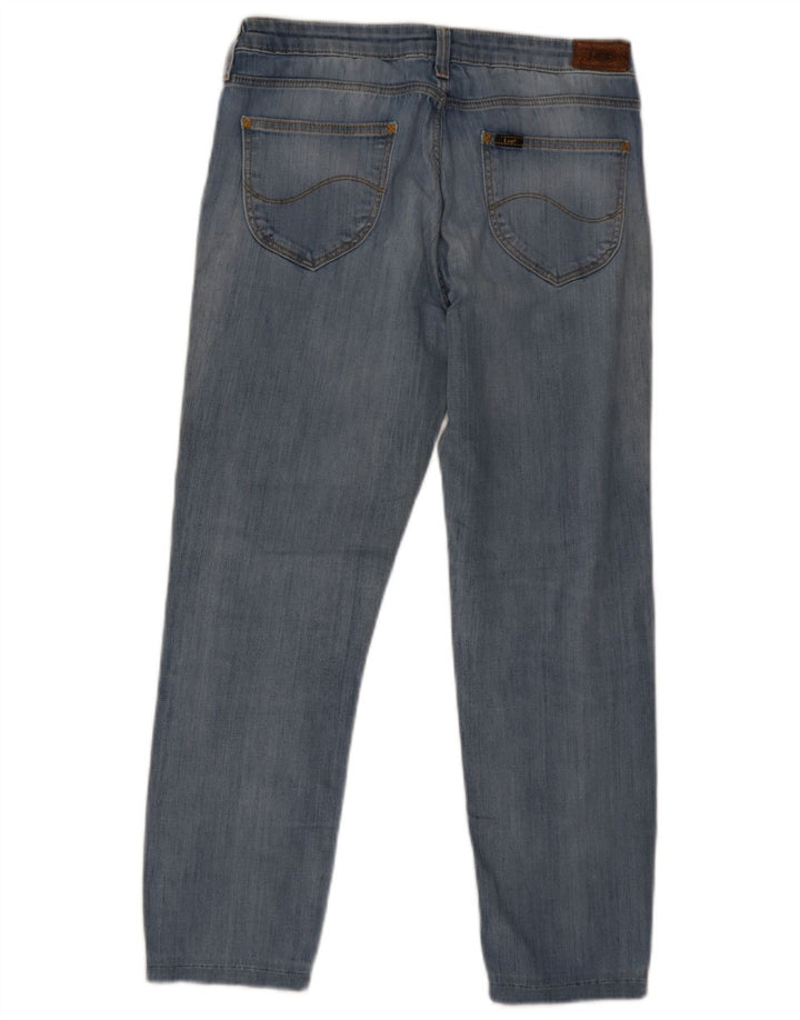 Damskie jeansy Lee Cropped W29 L25 Niebieskie