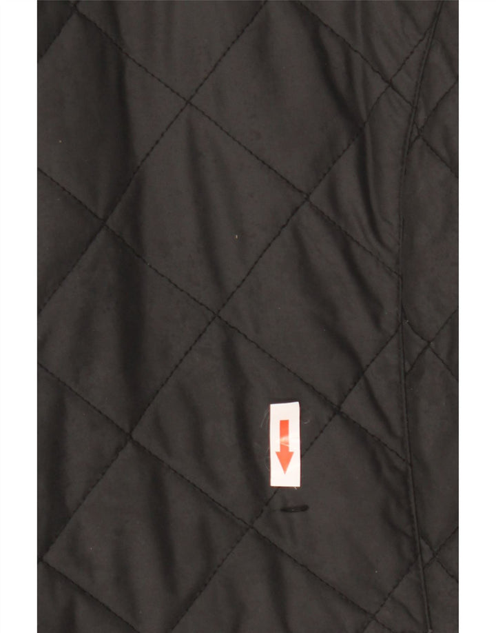 Damska pikowana kurtka oversize Schoffel UK 10, mała, czarna, poliester