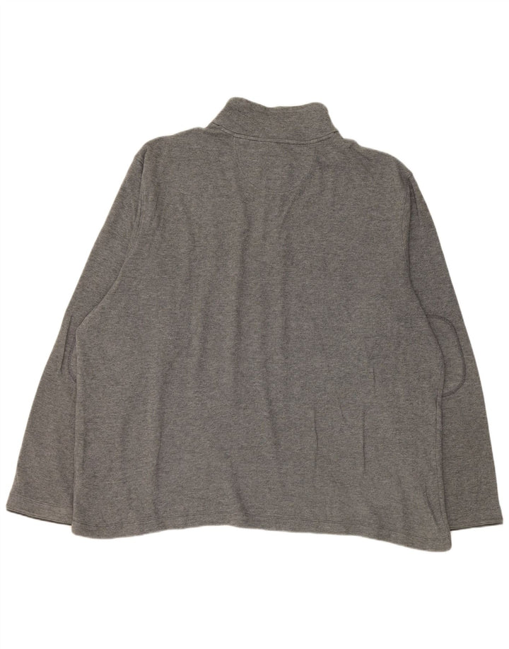 Marks & Spencer Męski sweter z zamkiem błyskawicznym, UK 47/49 2XL, szary