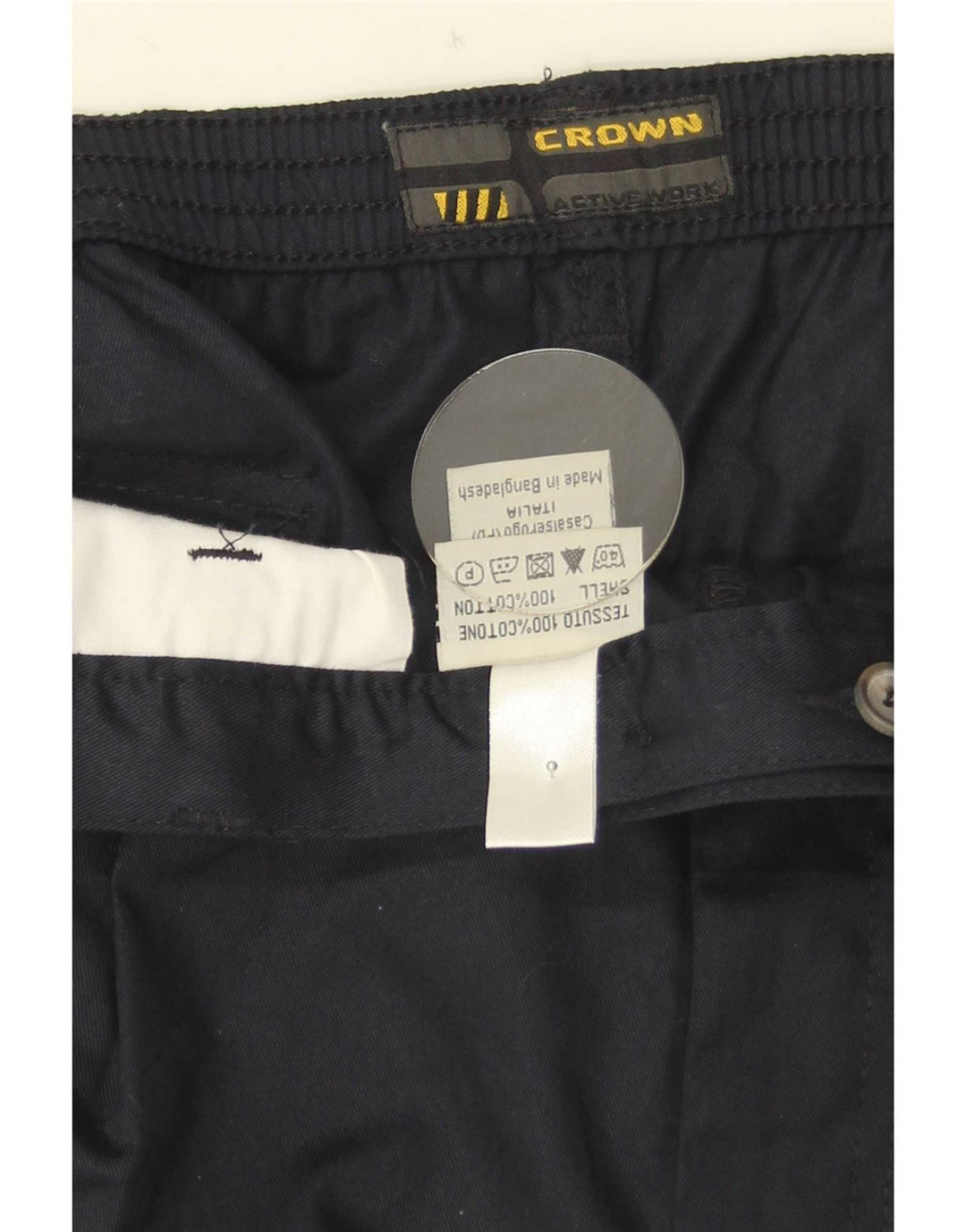 Spodenki męskie Crown Pegged Chino W36, duże, granatowe, bawełniane