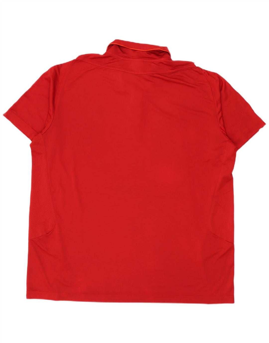 Adidas Męska koszulka polo Climacool IT 50/52 2XL Czerwony poliester z blokami kolorów