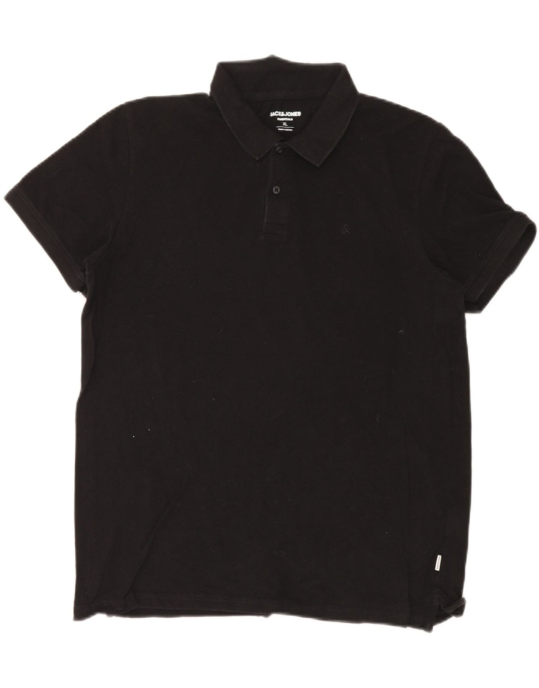 Męska koszulka polo JACK & JONES XL, czarna, bawełniana