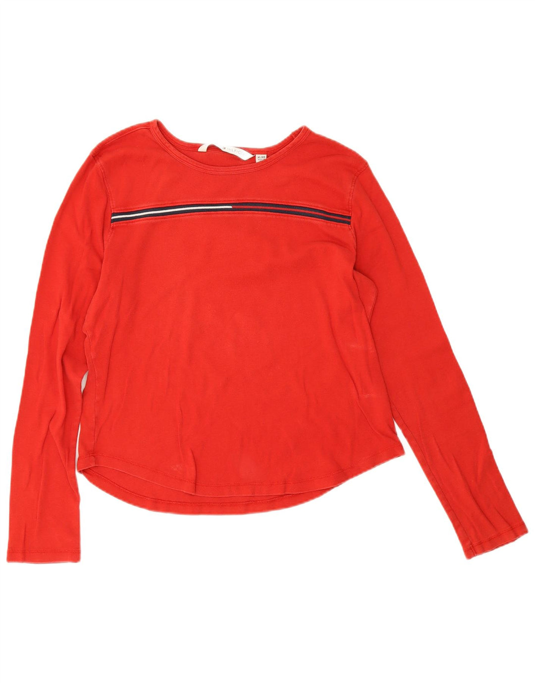 Damski top z długim rękawem Tommy Hilfiger UK 18 XL czerwony