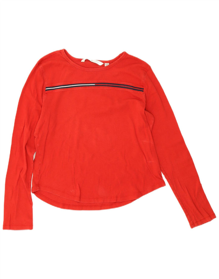 Damski top z długim rękawem Tommy Hilfiger UK 18 XL czerwony