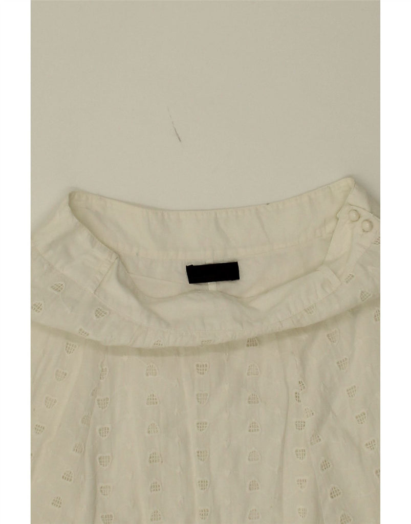 VERO MODA Womens A-Line Skirt IT 34 2XS W22 White Cotton Vintage Vero Moda and Second-Hand Vero Moda from Messina Hembry 