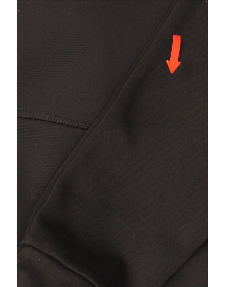 Adidas Męski sweter z kapturem i zamkiem błyskawicznym, mały, czarny poliester