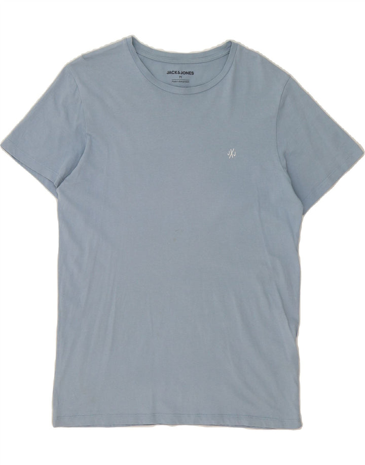 JACK & JONES Womens T-Shirt Top Medium Blue Cotton Vintage Jack & Jones and Second-Hand Jack & Jones from Messina Hembry 